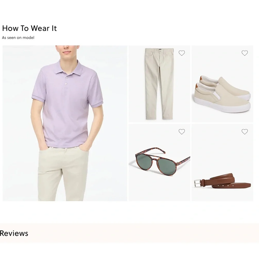 EUC J.Crew Soft-Touch Polo Shirt Lilac Purple Short Sleeve Size M CF933